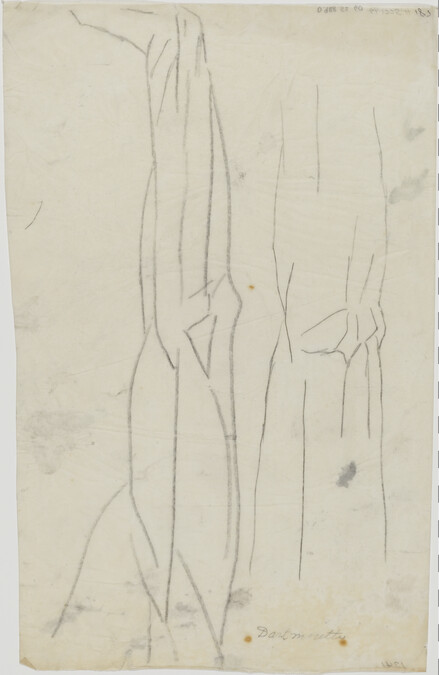 Study of Arm for The Pre-Columbian Golden Age (Panel 6) for The Epic of American Civilization