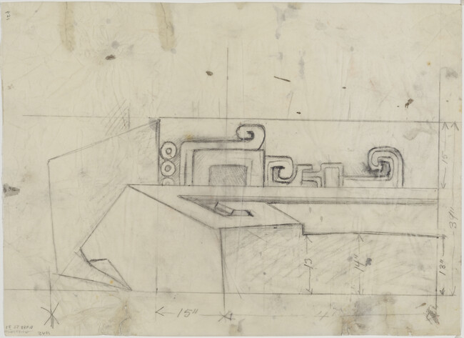 Study of Decorative Motif for The Pre-Columbian Golden Age (Panel 6) for The Epic of American Civilization