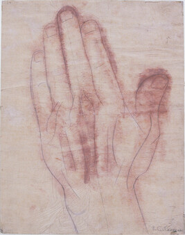 Study of a Hand (Back) for the mural Man Released from the Mechanistic to the Creative Life