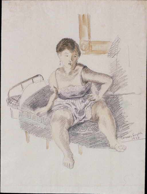 Untitled (Woman Seated on a Bed)