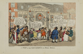 A Peep at the Gas Lights in Pall-Mall