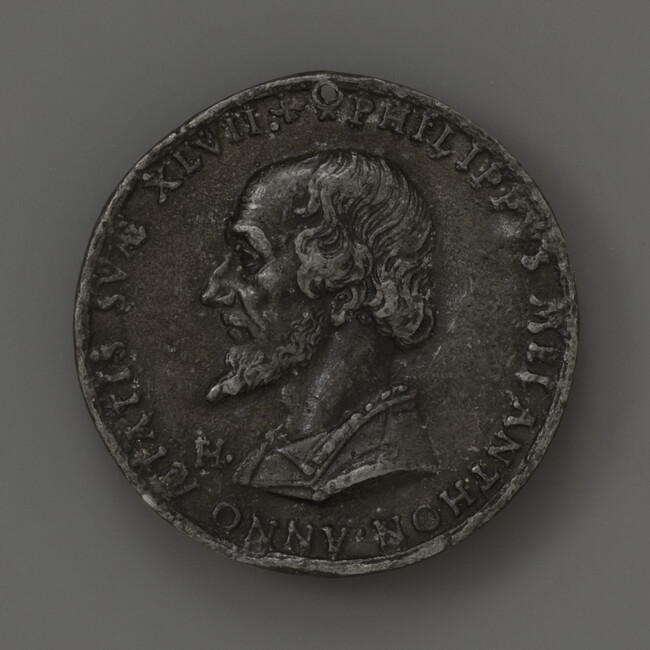 Philipp Melanchthon (obverse); Psalm 36 (reverse)