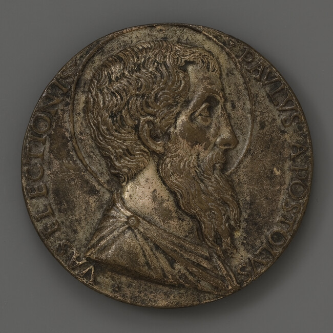 Saint Paul (obverse); Laurel Wreath with Inscription (reverse)