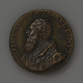 Pietro Aretino (obverse); Truth Crowned by Victory (reverse)