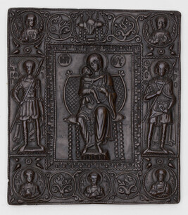Madonna and Child Enthroned with Archangels and Saints Demetrios, Nestor, Kosmas, Panteleimon and Damian