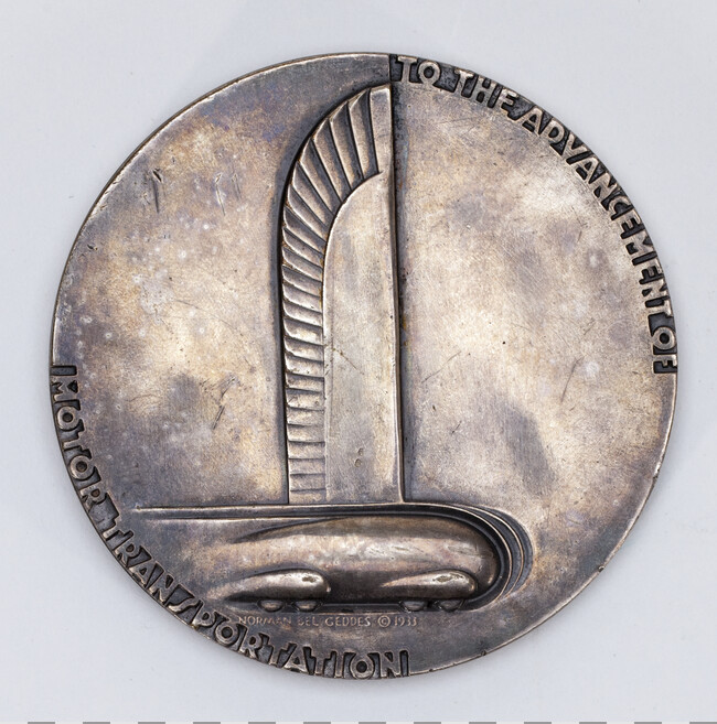 To the Advancement of Motor Transportation (obverse); Commemorating theTwenty-Fifth Anniversary of General Motors (reverse)