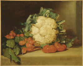 Cauliflower, Radishes, and Tomatoes (Still Life with Cauliflower, Radishes and Tomatoes)