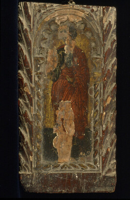 Saint in Carved Panel