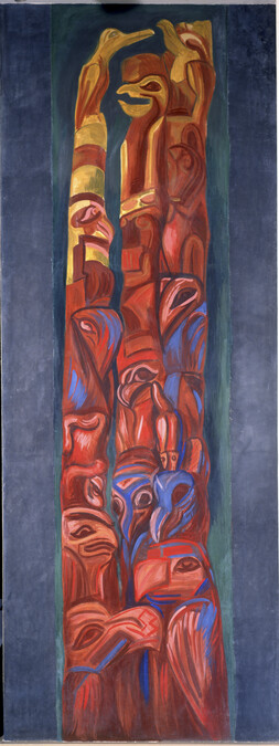 The Epic of American Civilization: Totem Poles (2 of 2 panels, Panel 9)