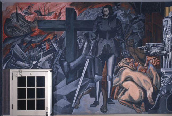 The Epic of American Civilization: Cortez and the Cross (Panel 11)