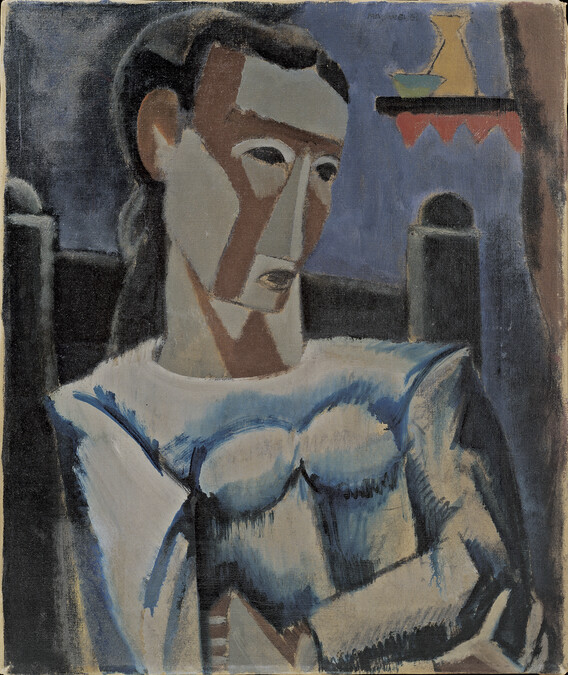 Portrait (Cubist Portrait; Portrait of a Young Woman)