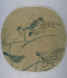 Four Birds on Wild Grasses