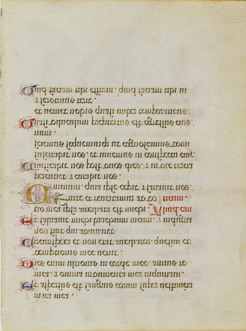 Leaf with Isaiah 63 from a Breviary