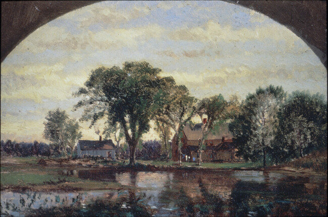 Landscape with Farmhouse and Pond
