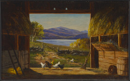 Mount Washington and Walker's Pond from Old Barn in Conway, New Hampshire
