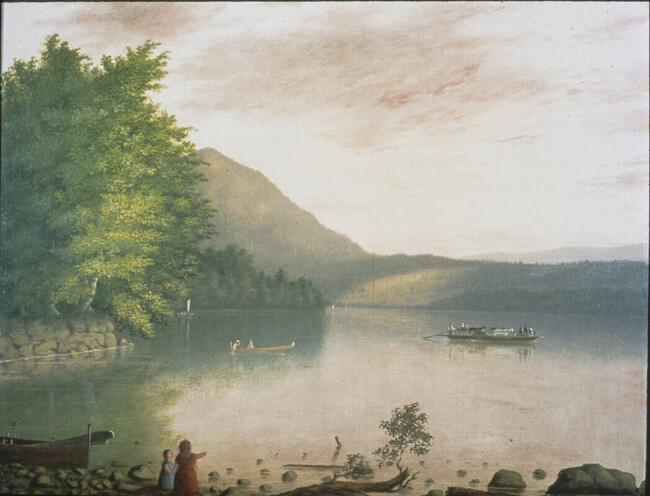 Landscape with Ferryboat on Lake Winnipesaukee