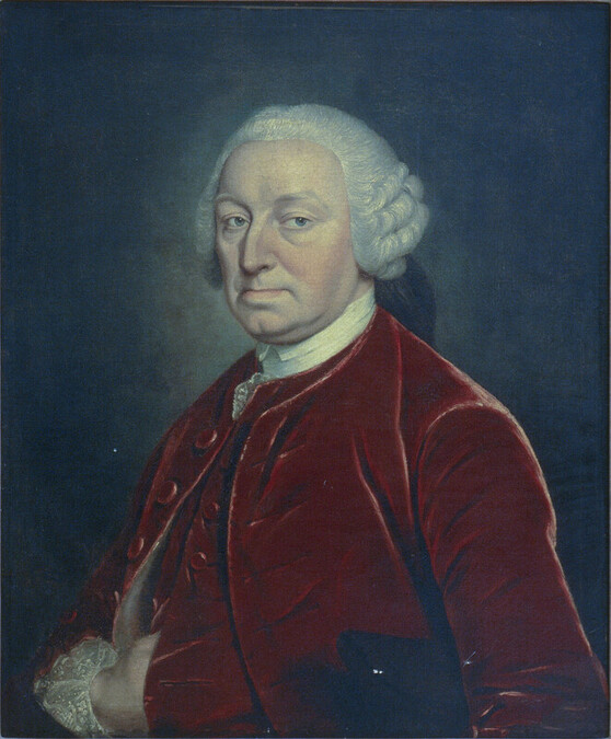 Portrait of Man in Wine-Colored Velvet Suit