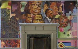 Malcolm, A Lifestyle, panel six from The Temple Murals: The Life of Malcolm X
