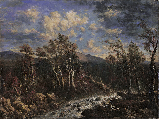 Autumn.  Windy Day (View at Gorham, New Hampshire)
