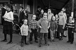 Kids on Street Corner, Lee Avenue, Williamsburg, Brooklyn