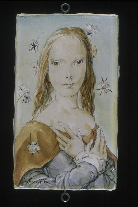 Tête de Femme et Fleurs (Head of a Woman and Flowers)