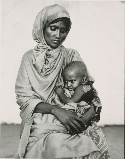 Amina Alio Abdi and her son Mohammed, feeding center, Somali refugee camp, Mandera, Kenya