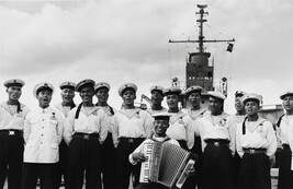Chinese naval choir with accordian accompaniment