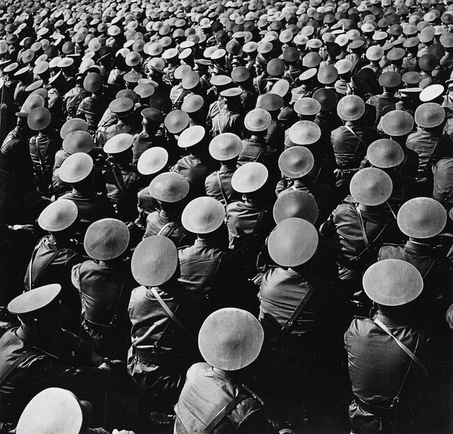 A sea of hats: military officers, China
