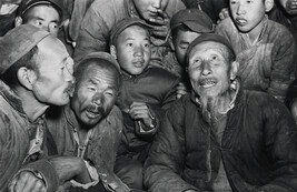 Old men on the railroad, China