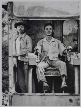 Excavation worker Chan Van Shing and his assistant Fung Dyk Nguyen, Vietnam