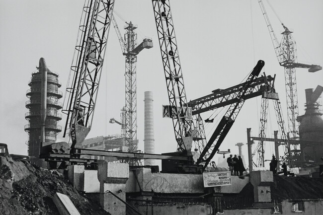 Construction of the Komsomolskaya Blast Furnace, Zhdanov City, the Ukraine