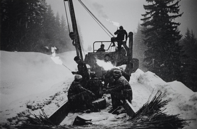 Gas-main construction continues through the winter