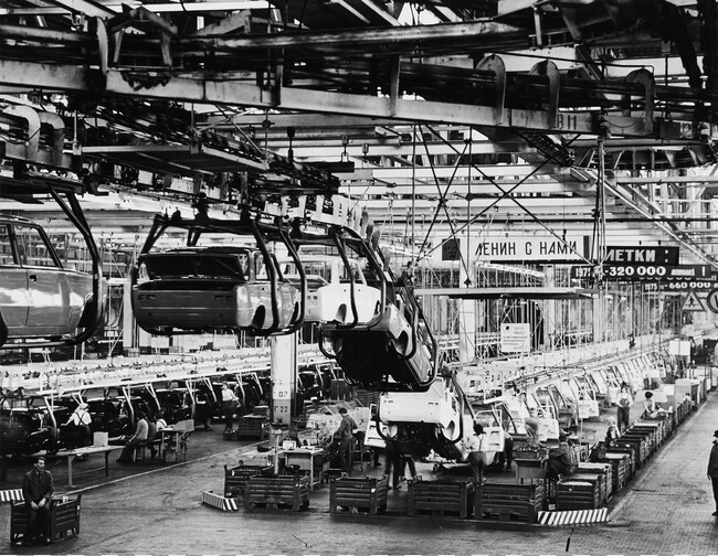 Auto Assembly Plant (center panel of panorama)