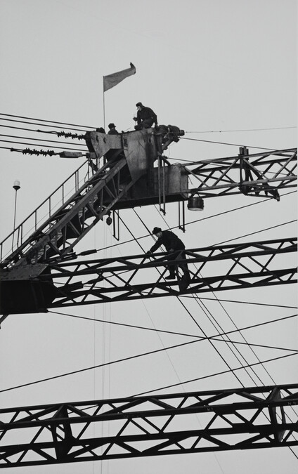 Workers Constructing the Hydroelectric Station in Bratsk, Siberia