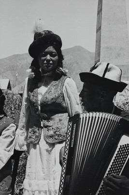 Couple with Accordian, Kirghizia