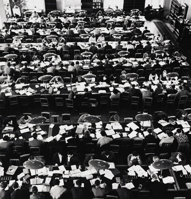 Overhead View of Reading Room, Moscow