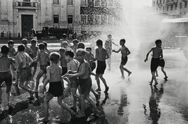 A Hot Summer's Day: Children at Play in the Spray of Moscow's First Sprinkler-Truck