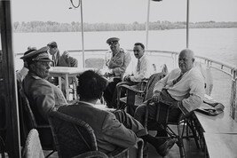 Tito Meets Khrushchev and Mikoyan on a Shipdeck