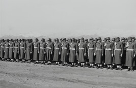 Khrushchev and Bulganin Reviewing Troops with the Afghan P. M. , Kabul, Afghanistan (right panel of...