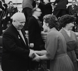 Khrushchev Greets a Delegate