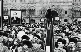 Mourners During Brezhnev's Funeral (left panel of panorama)