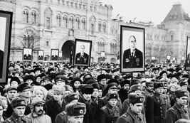 Mourners During Brezhnev's Funeral (right panel of panorama)