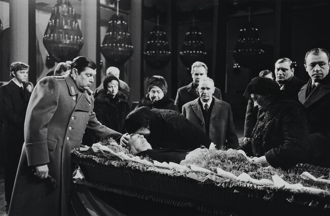 Brezhnev in his Coffin