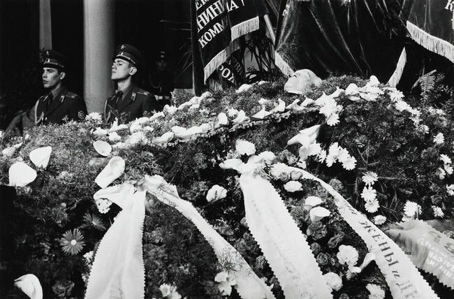 Yuri Andropov in his Coffin, Moscow
