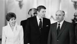 Reagan with the Gorbachevs