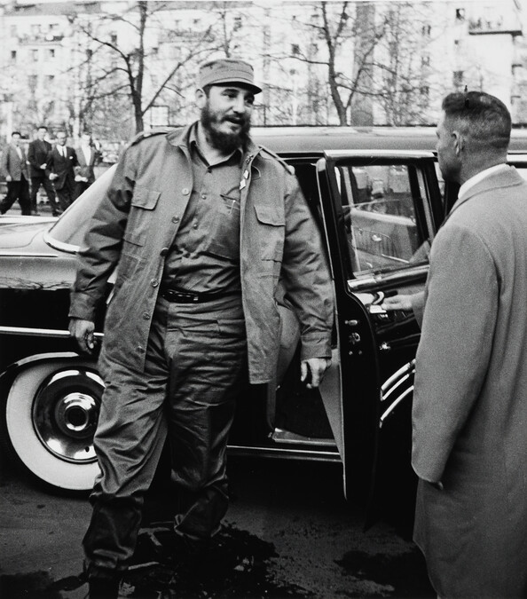 Fidel Castro Emerges from Limousine, Moscow