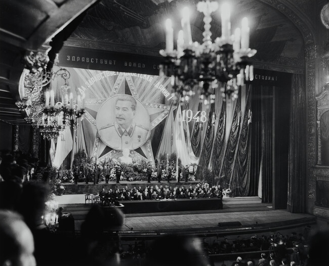 Celebration of Stalin in the Bolshoi Theater