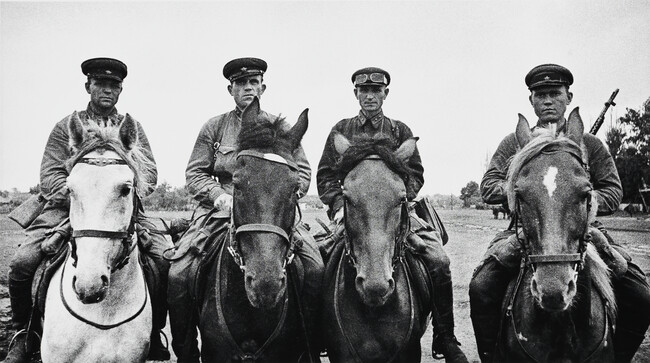 Four cavalrymen