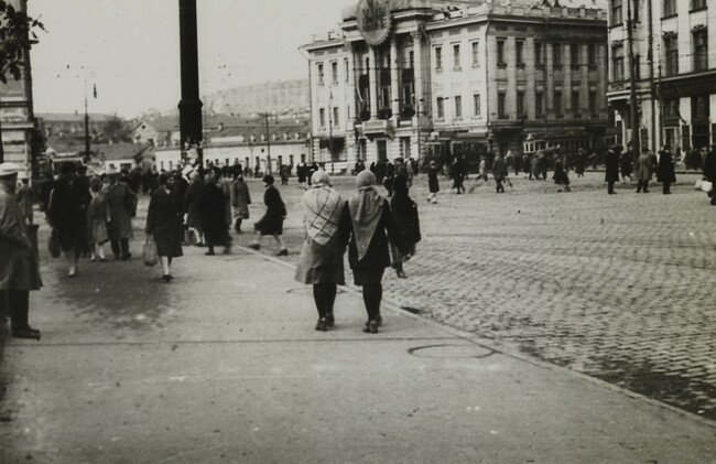 Street Scene in Center of City, Moscow