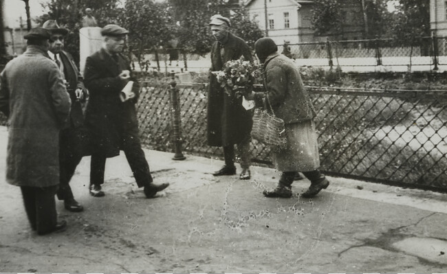 Scene at Railroad Stations Between Moscow and Leningrad